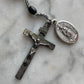 Antique Rosary with Saints Medals