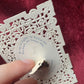 Victorian Lace Paper Valentine with Hidden Name