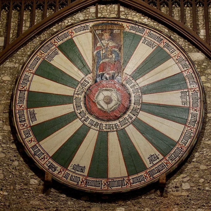 King Arthur’s Round Table | 1796 | Winchester Castle | Antique Engraving