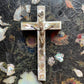 RESERVED Antique Mother of Pearl Crucifix