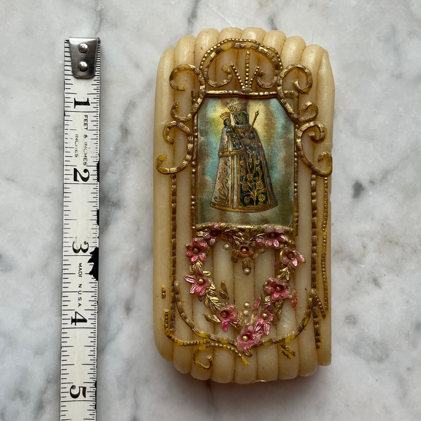 Antique German Wax Cloister Work