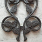Antique Cast Iron Rose Panel