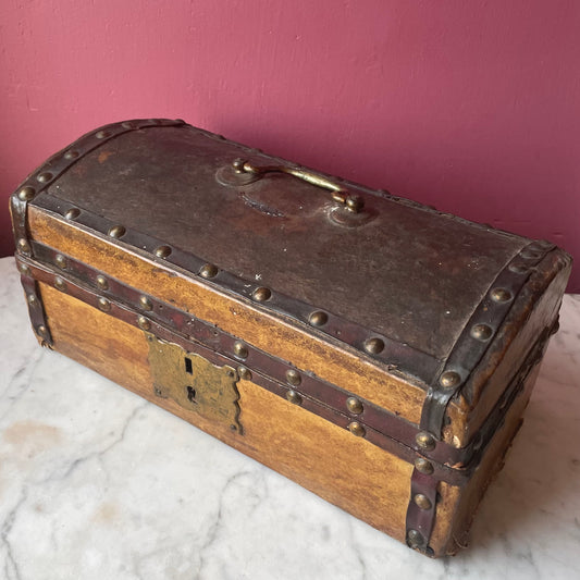 Early 19th Century Hide Covered Box