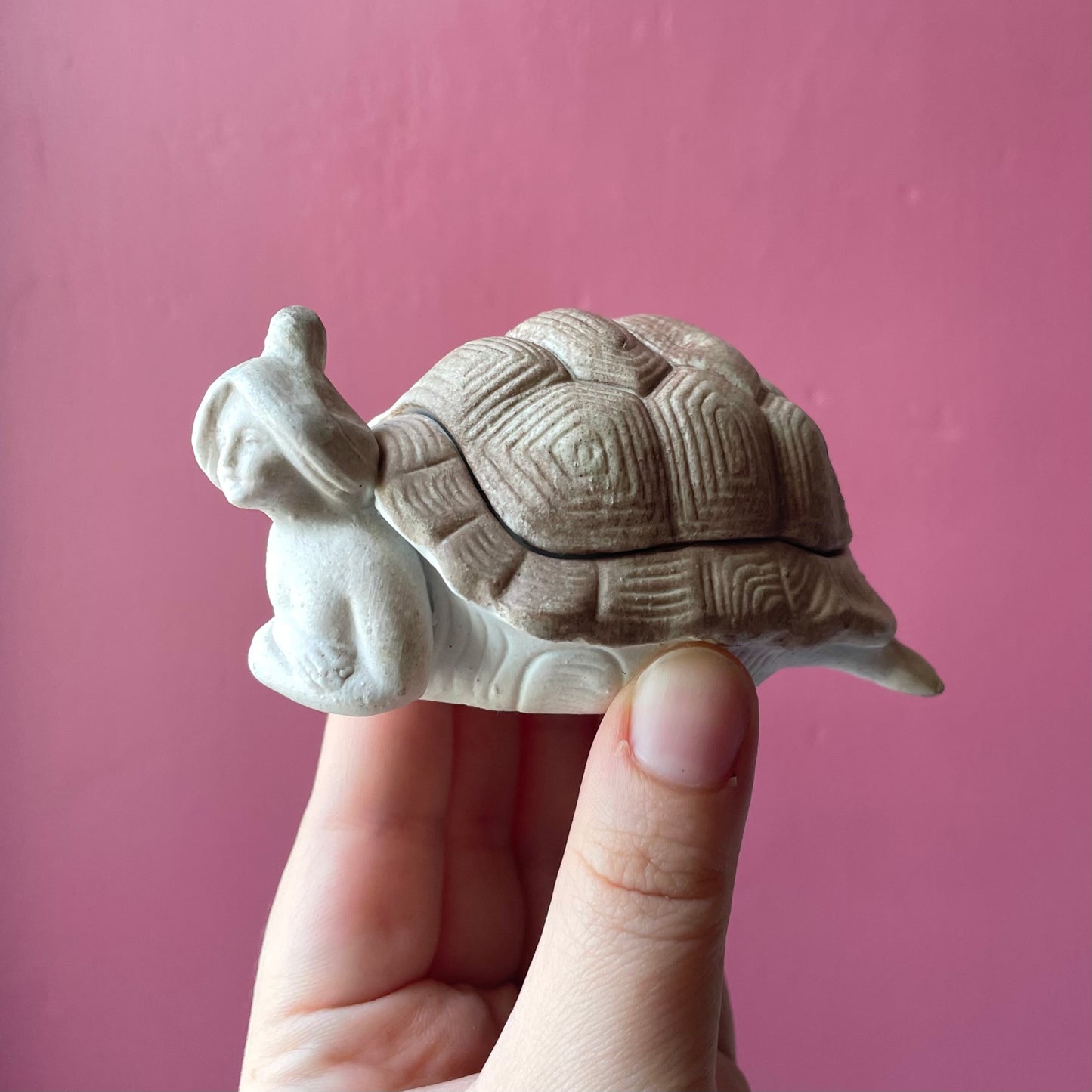 Antique German Erotic Novelty Bisque Turtle