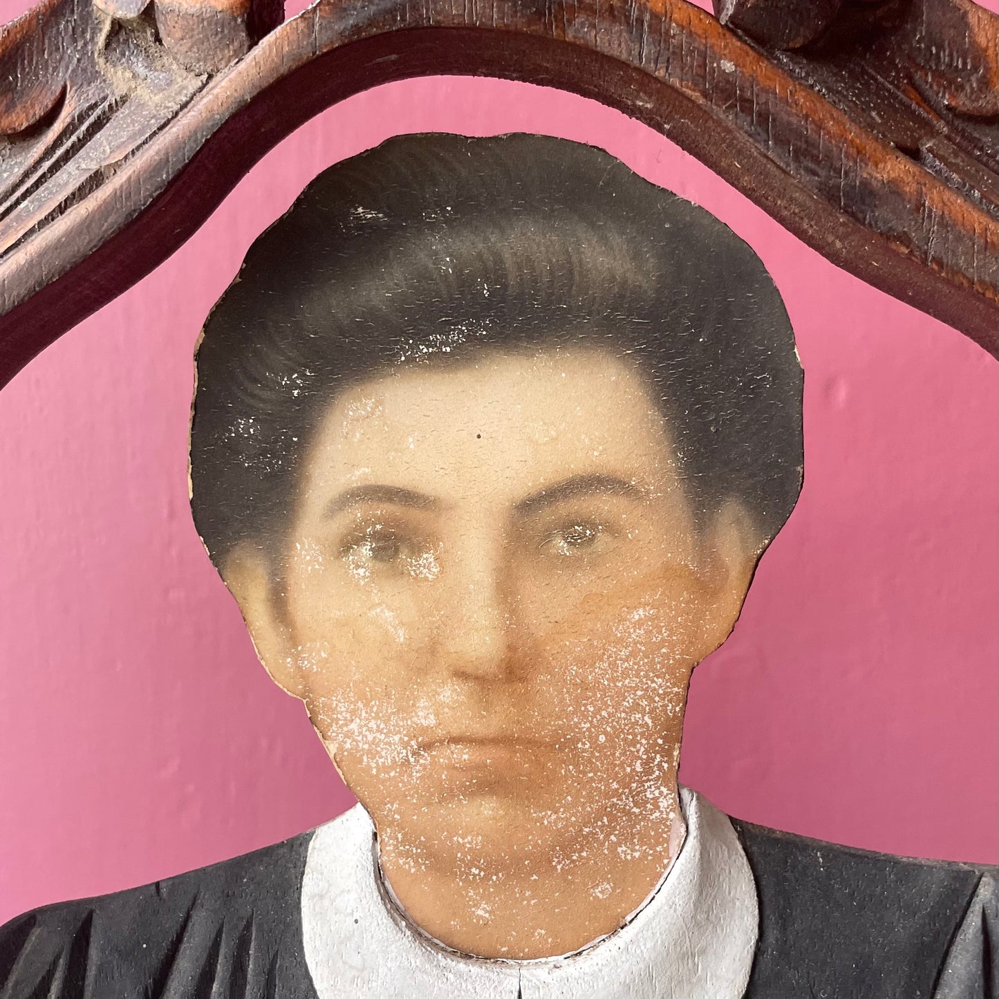 Antique Mexican Fotoescultura
