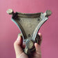 Antique Baphomet Stand with Fire Quartz Orb