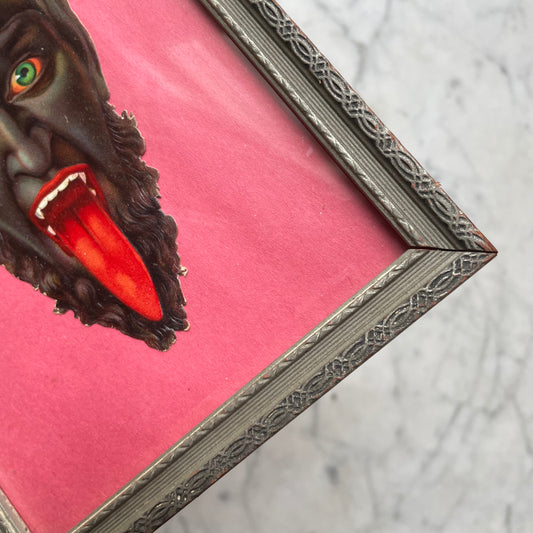 Antique Framed Krampus Die Cut