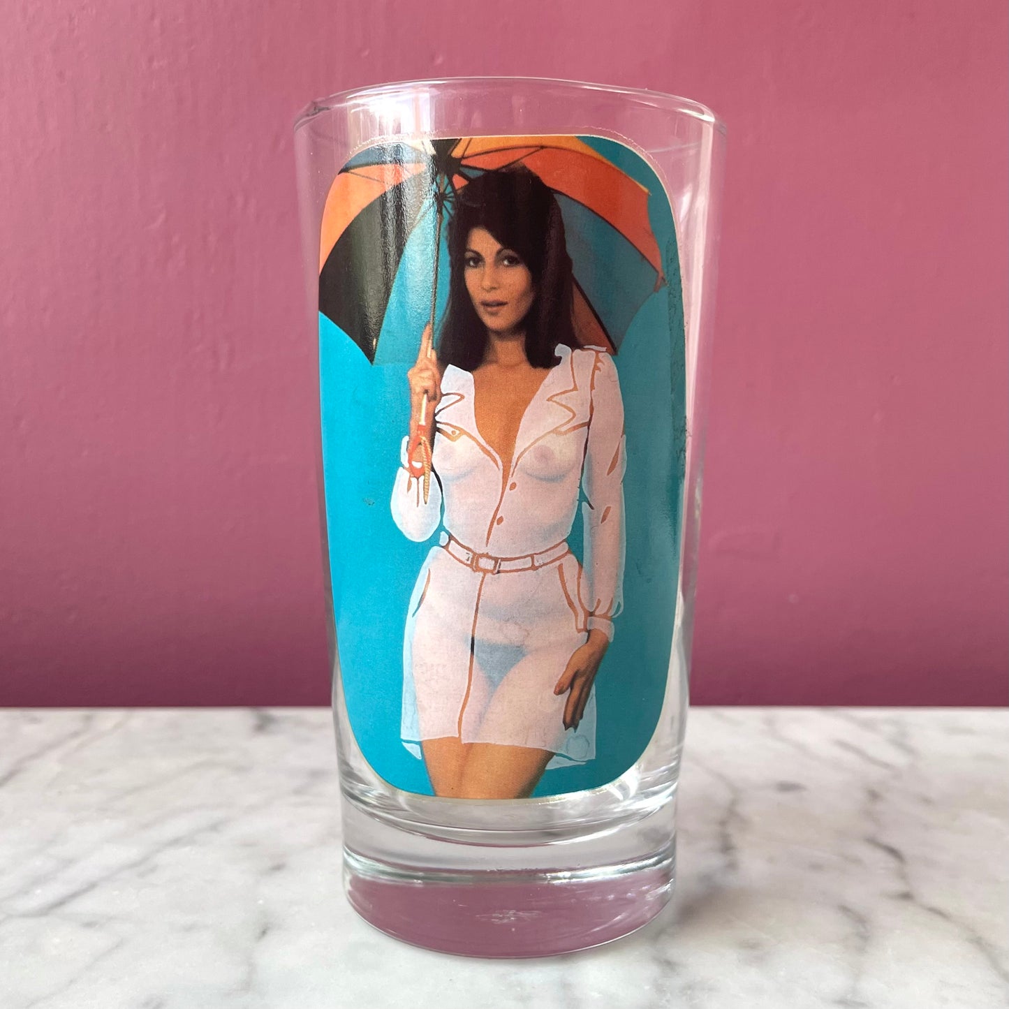 Sip & Strip| 1970s Nude Girl Glass
