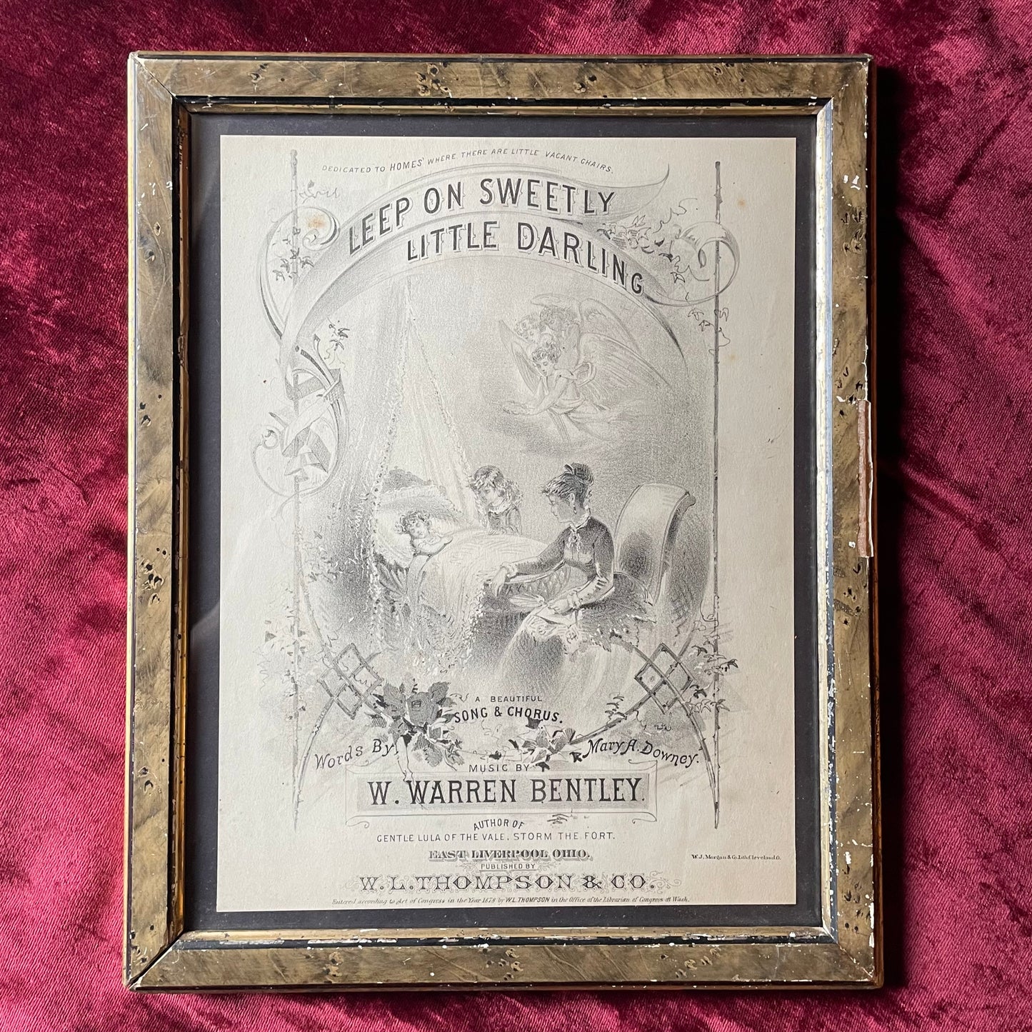 Victorian Mourning Sheet Music | Sleep On Sweetly, Darling