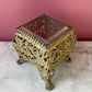 Victorian Gold Filigree Jewelry Casket