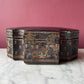 Antique Tooled & Gilded Leather Jewelry Box