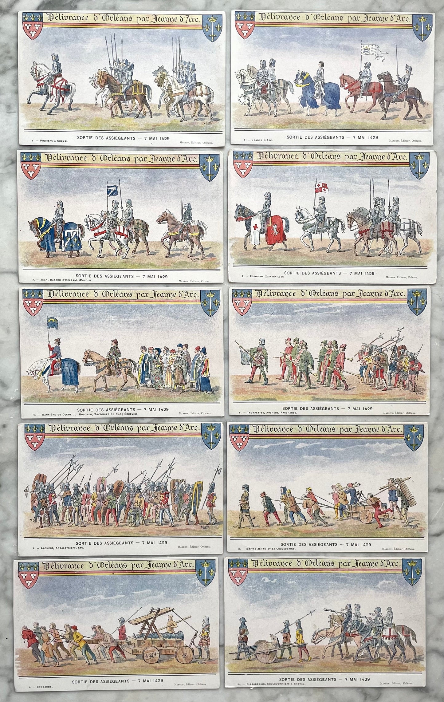 Délivrance d’Orléans par Jeanne d’Arc | Antique French Postcards