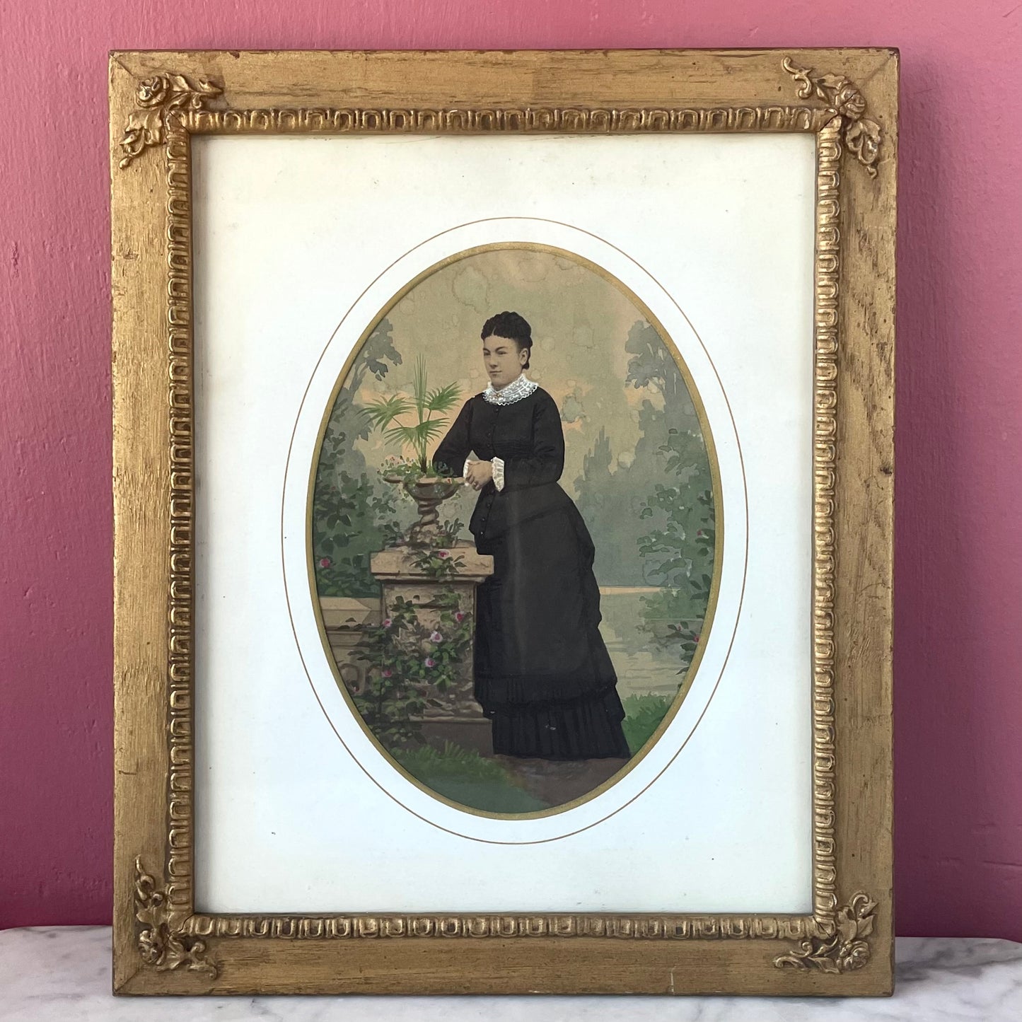 Victorian Hand Painted Solar Enlargement