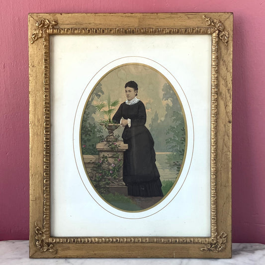 Victorian Hand Painted Solar Enlargement