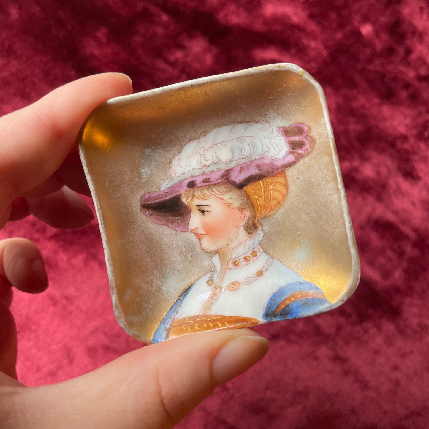 Antique Portait Plate Set