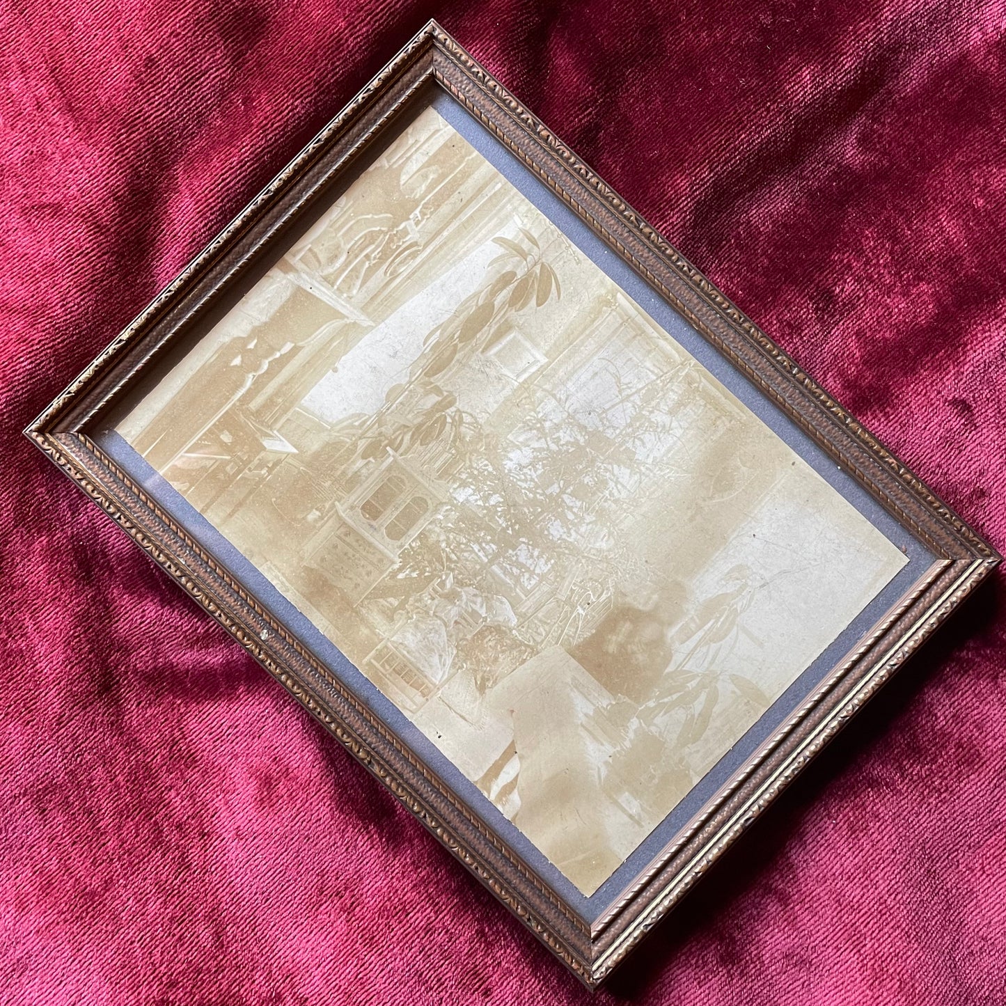 A Ghost for Christmas | Antique Framed Cabinet Card