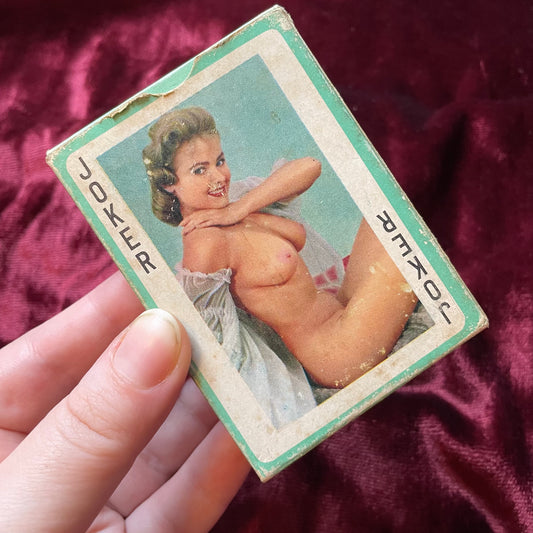 Vintage Nude Pinup Girl Playing Cards | Honey No. 405