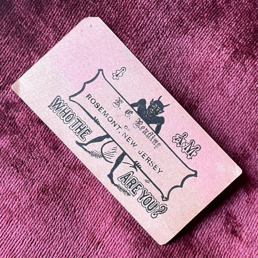 Antique Devi Calling Card