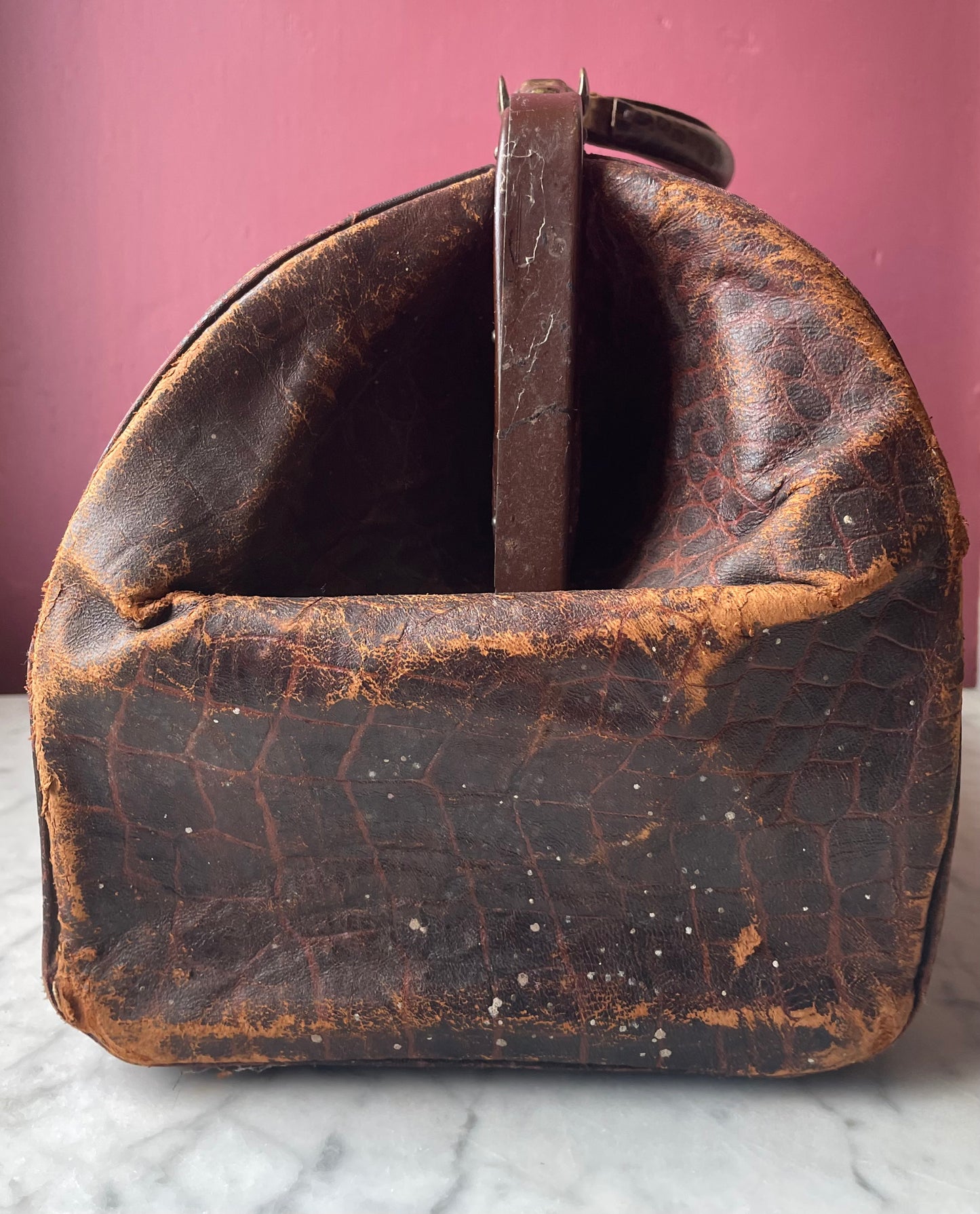 Antique Alligator Doctor Bag
