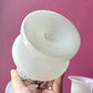 Victorian White Bristol Glass Vases