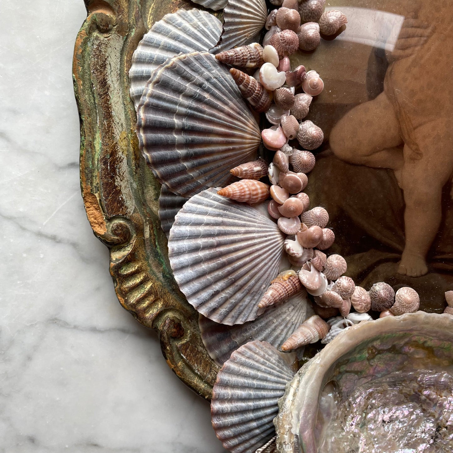 Stella Maris | Vintage Madonna Assemblage with Seashells