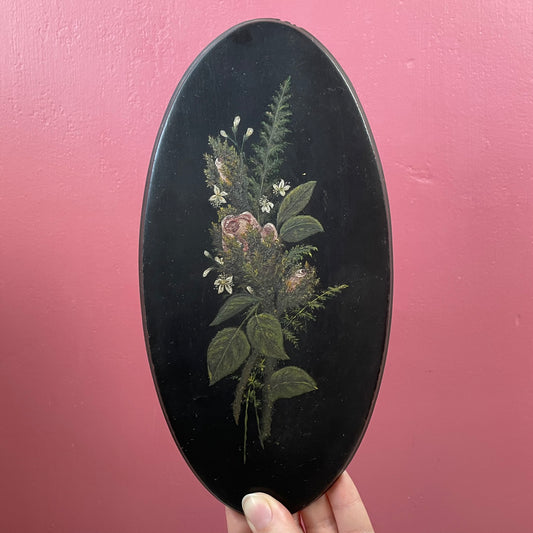 Victorian Rose Painting on Board