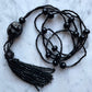 Antique Jet Scarab Necklace