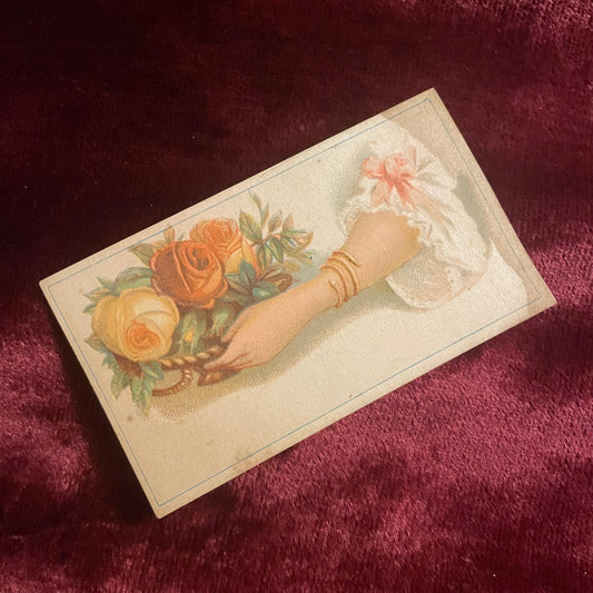Victorian Calling Card | Hand with Snake Bracelet