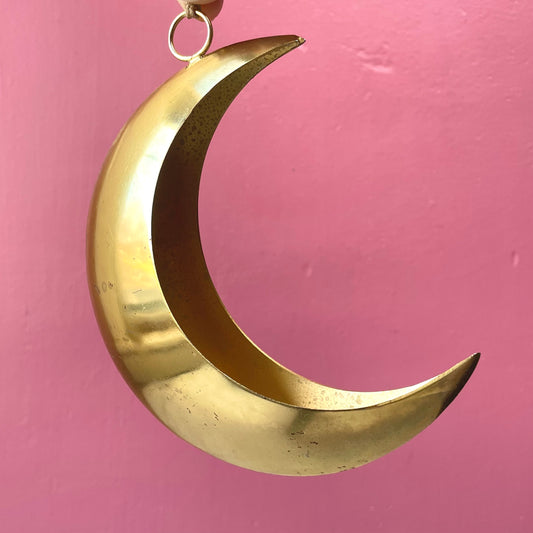 Vintage Crescent Moon Ornament