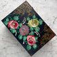 Victorian Floral Painted Box with Mother of Pearl