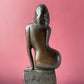 Vintage Carved Wood Nude Statuette