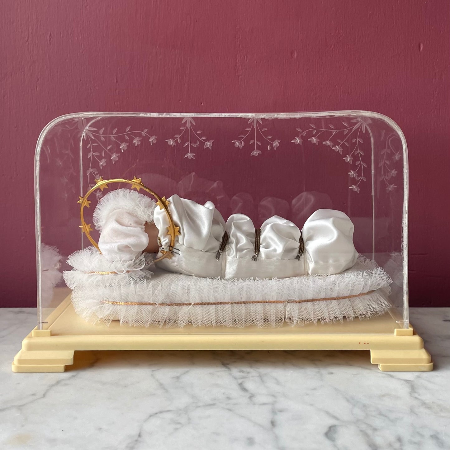 Maria Bambina | Wax Figure Under Plexiglass Dome