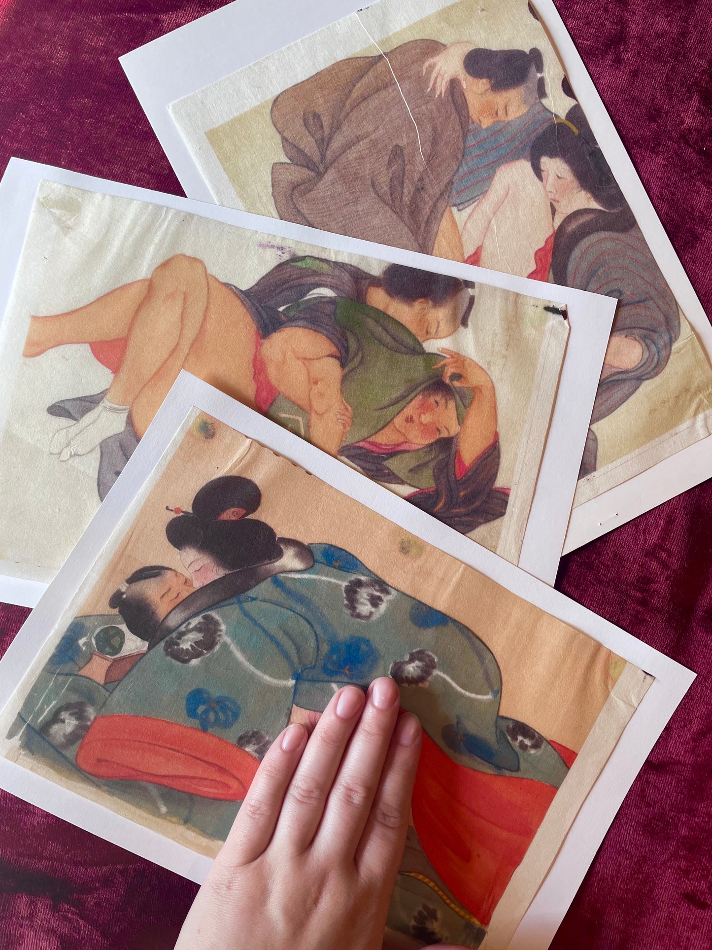 Vintage Shunga Prints on Washi Paper | EXPLICIT