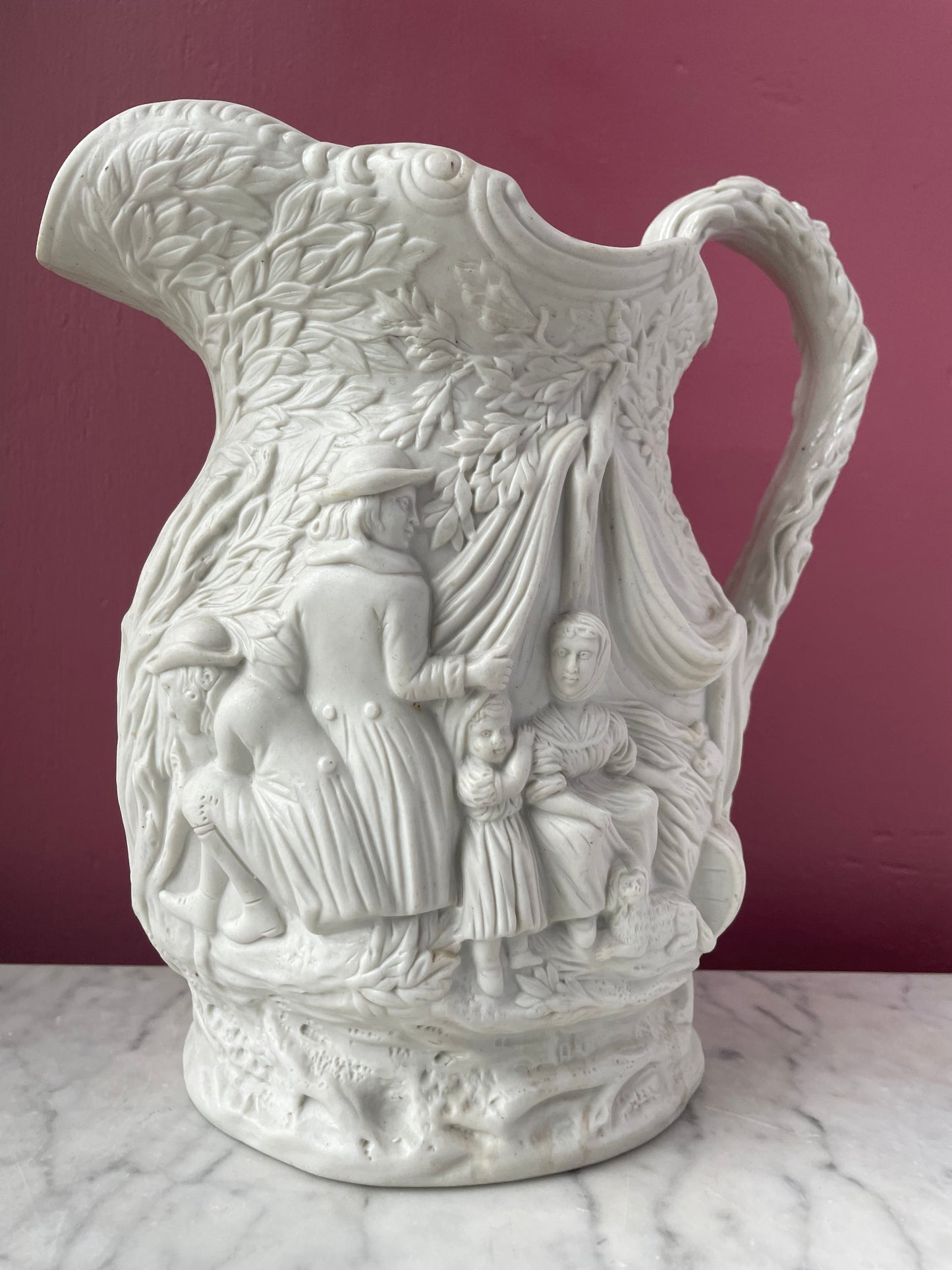 Antique Witch | Jones & Walley Stoneware Pitcher | “Gipsey” Pattern