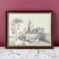 Victorian Framed Castle Sketch