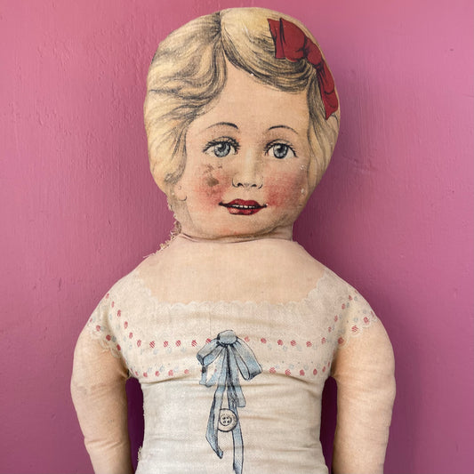 Antique Printed Fabric Doll