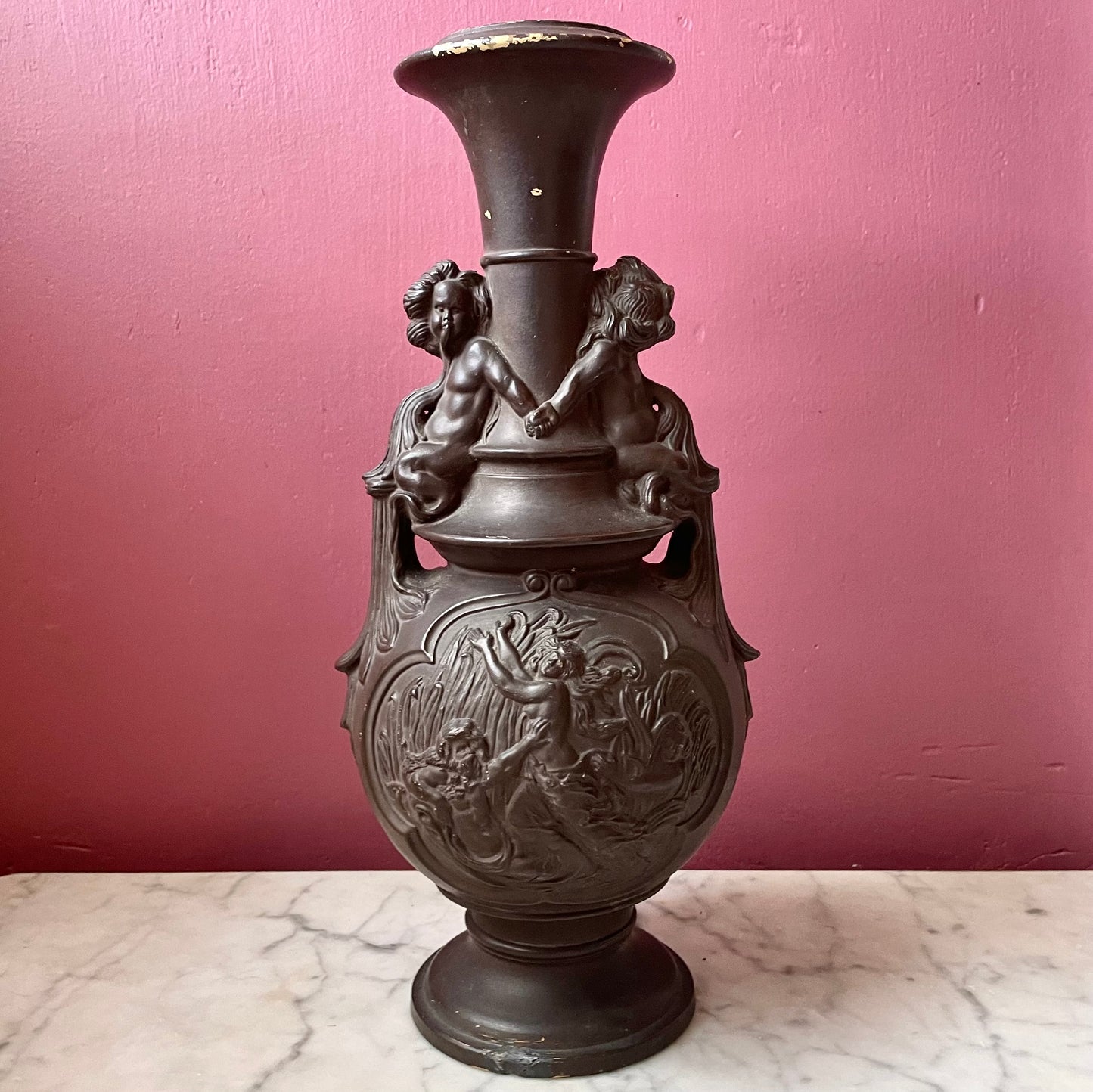 Victorian Vase with Mythological Scenes