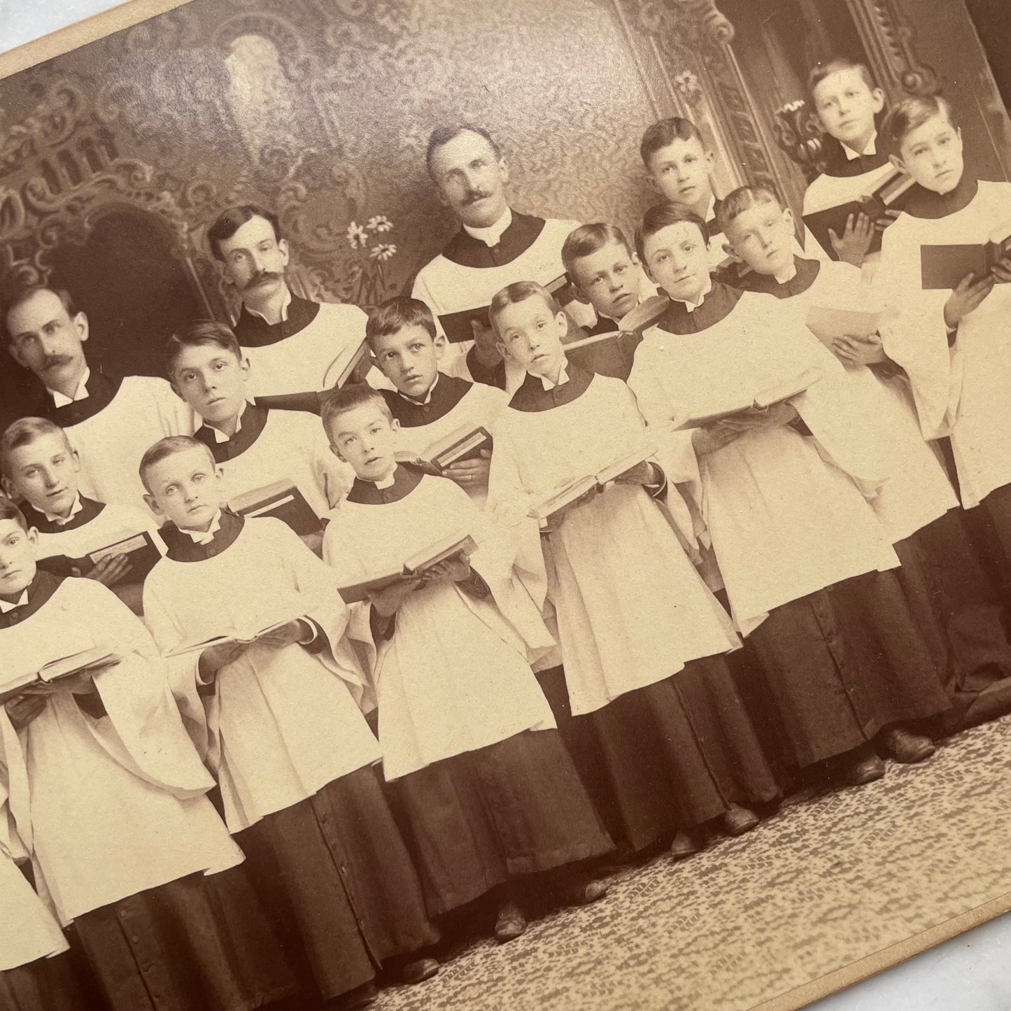 Antique Choir Boy Cabinet Card
