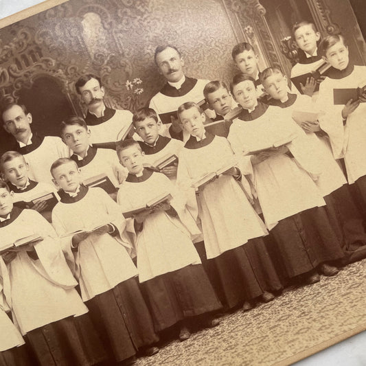 Antique Choir Boy Cabinet Card