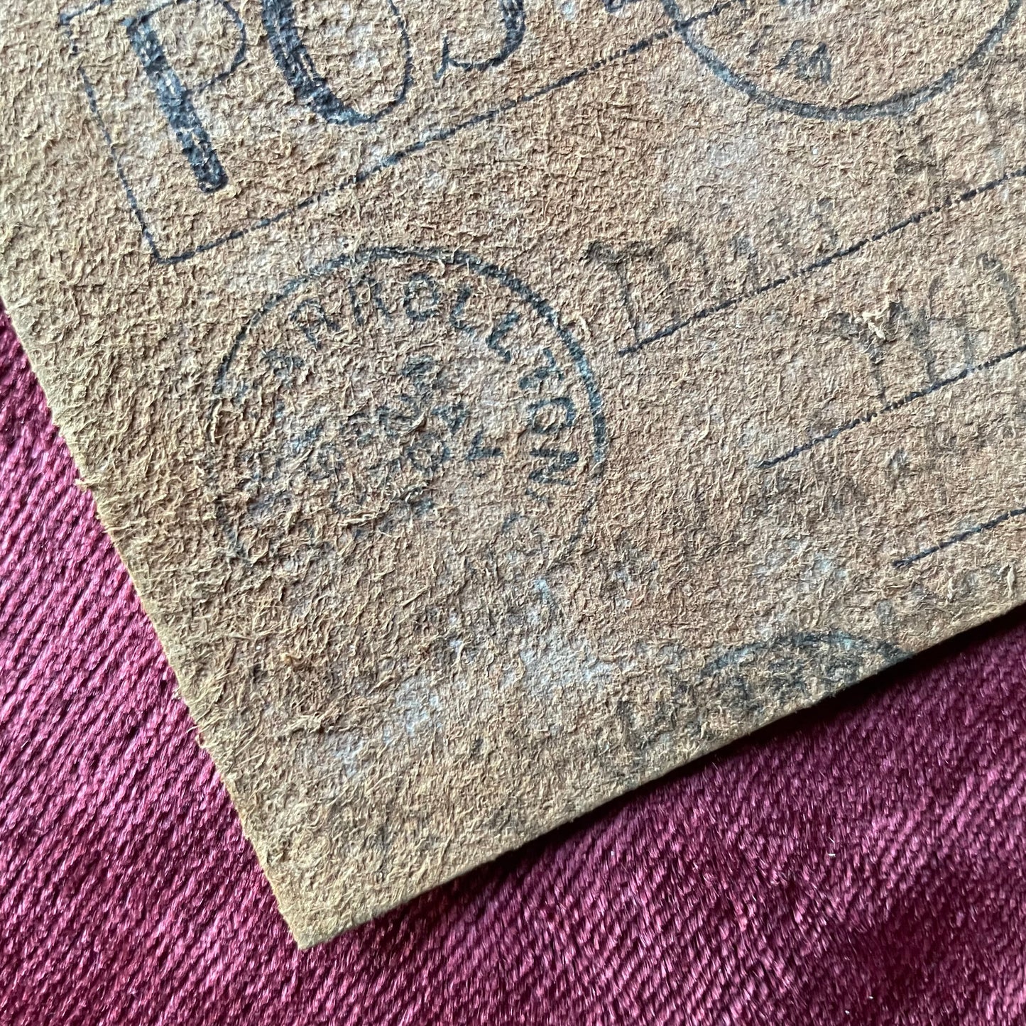 Antique Leather Postcard