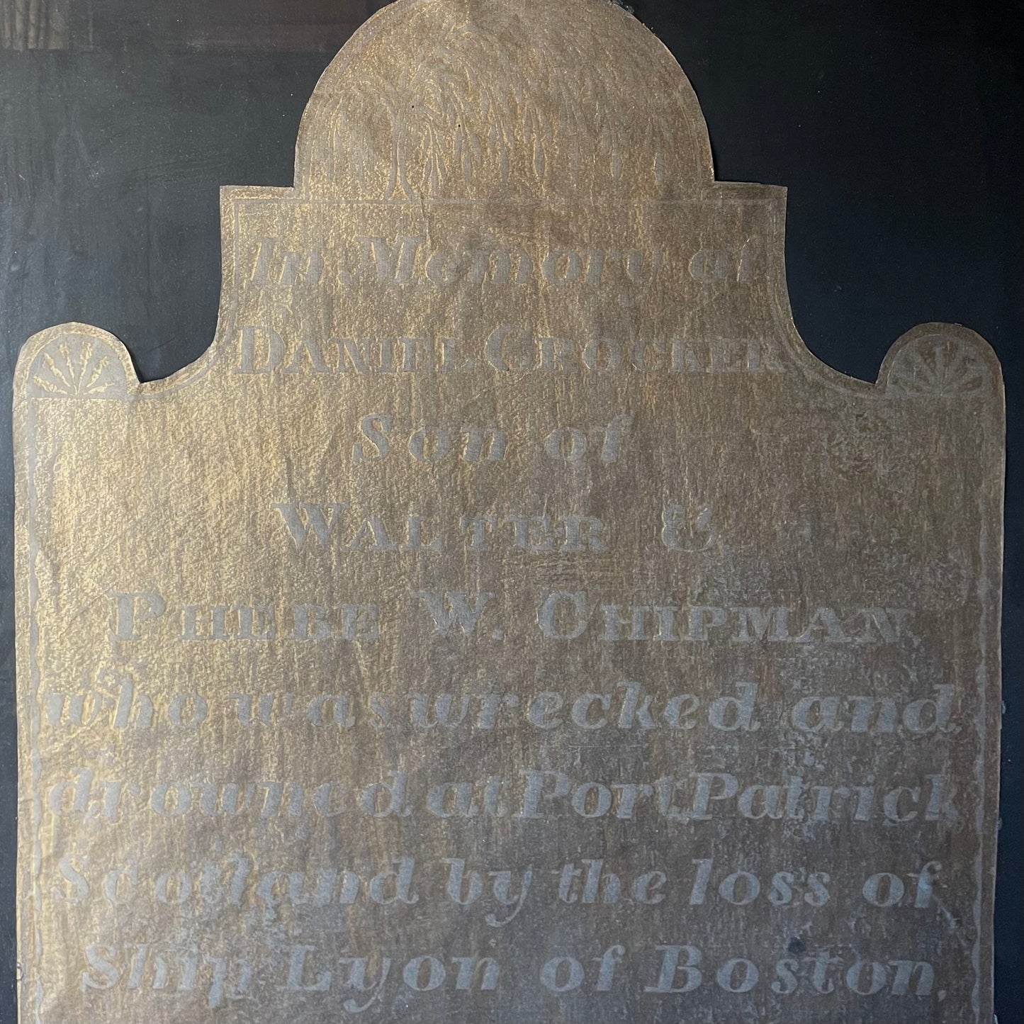 New England Gravestone Rubbing | 1835