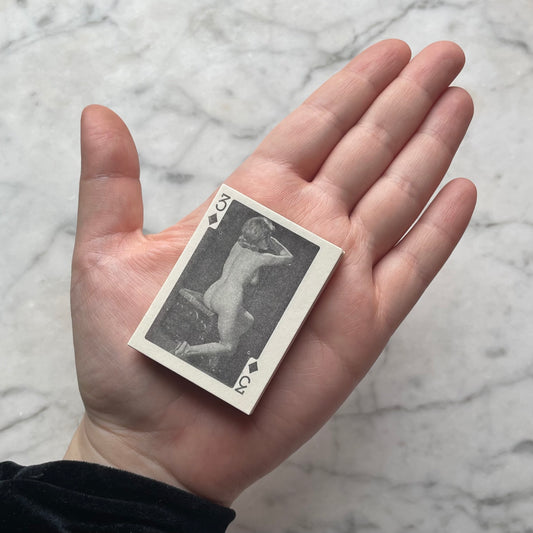 Miniature Vintage Pinup Girl Playing Cards