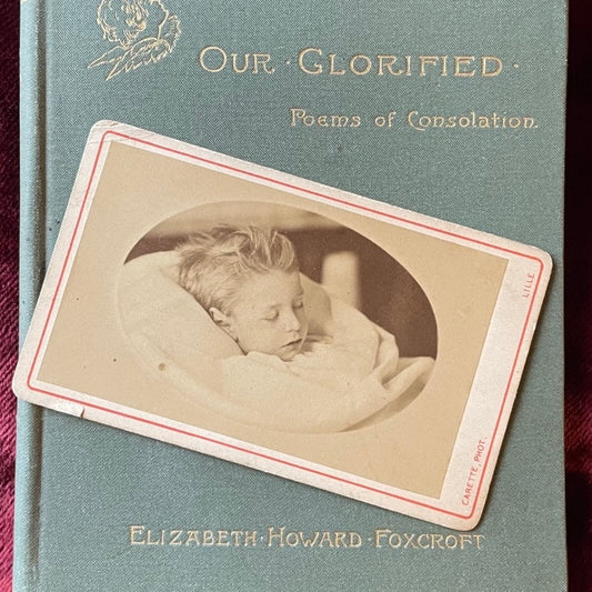 Antique French Post Mortem Photo of a Boy