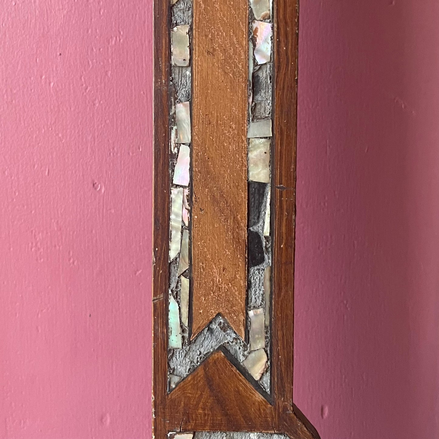 Antique Art Nouveau Pearl Inlaid Frame