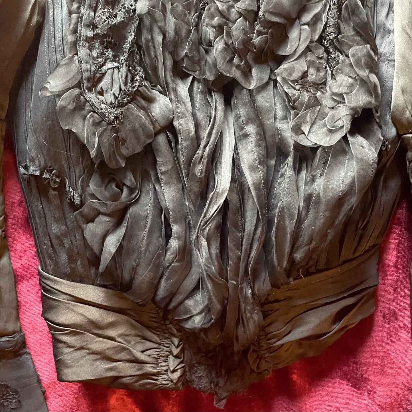 Antique Edwardian Silk Bodice