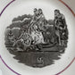 Early 19th c. Cup & Saucer with Unusual Classical Scene | Staffordshire with Pink Lustre