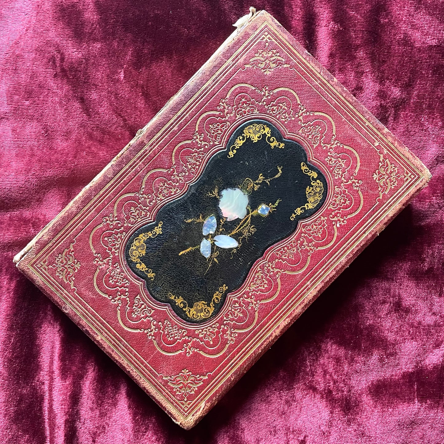 The Iris | Victorian Gift Book with Pearl Inlaid Cover