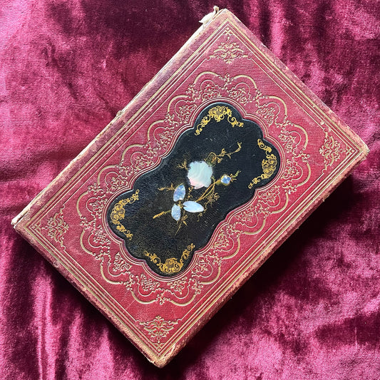 The Iris | Victorian Gift Book with Pearl Inlaid Cover