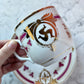 Antique Triskelion Moustache Cup | Isle of Man Souvenir