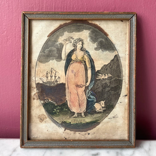 Peace | 18th Century Hand Colored Print
